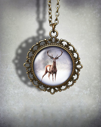 Medalion - Jeleń 2 - romantyczny, brąz, yenoo