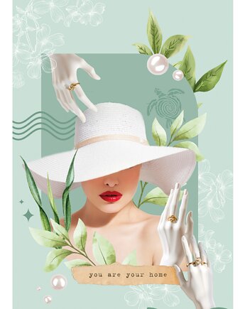 Kolaż/plakat z afirmacją PERŁA, Focusy