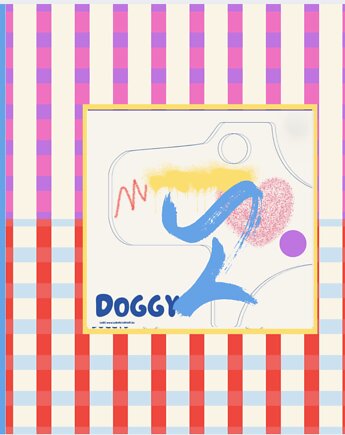Doggy - kolorowanka , malowanka na płótnie , ZAKROPKUJ , ZAKRESKUJ , ..., LABORATORYART