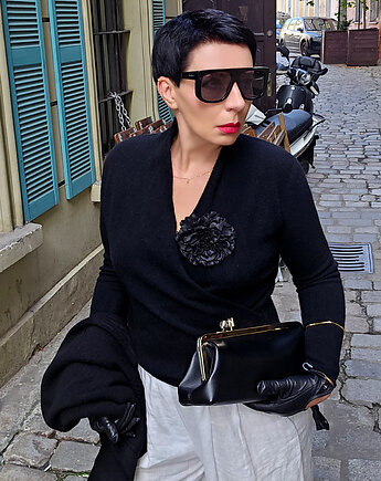 New Sweter Black 100% WooL, momo fashion