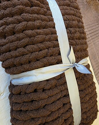 Koc ręcznie pleciony, Made by Aga