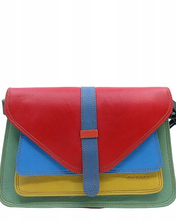 Torebka damska klasyczna elegancka skórzana na ramię pasek OLIVKA, Olivka Warsaw