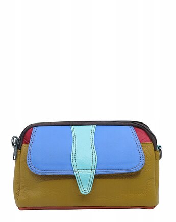 Torebka damska skórzana kolorowa pojemna zero waste ze skrawków OLIVKA, Olivka Warsaw