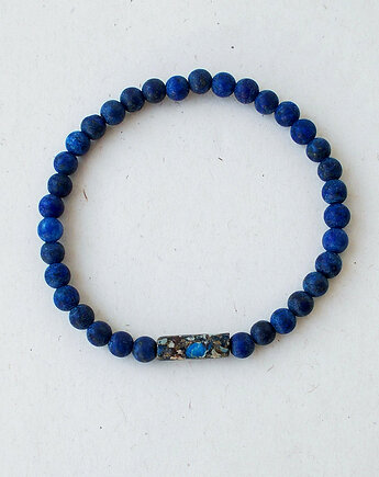 Lapis lazuli i Jaspis abstrakcja Bransoletka, galeria nuit