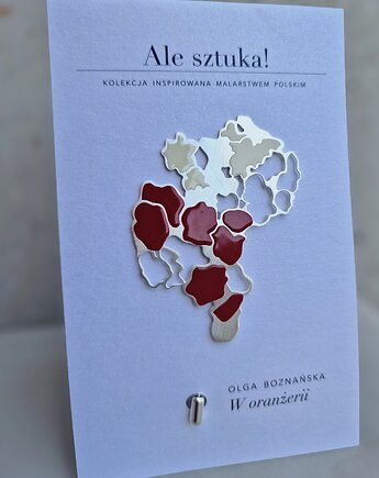 Broszka "W oranżerii" Olgi Boznańskiej, byMil