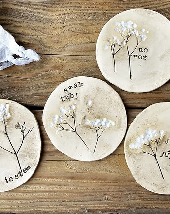 Komplet talerzyków ceramicznych 18cm, Ewa Duszka