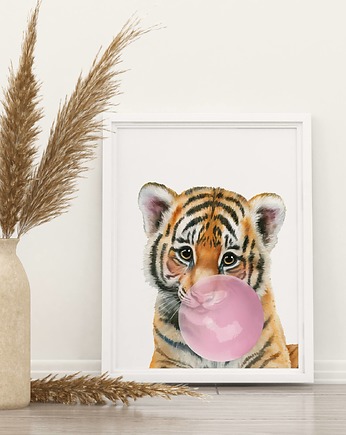 Plakat Tygrys z gumą balonową P115, TamTamTu