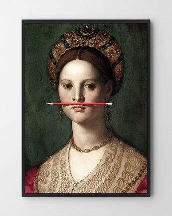 Plakat Kobieta pisząca, HOG STUDIO