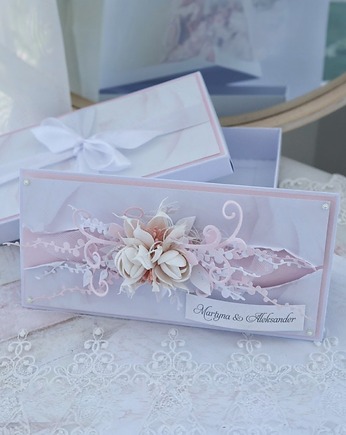 Elegancka kartka ślubna personalizowana z życzeniami, Osobiste Prezenty