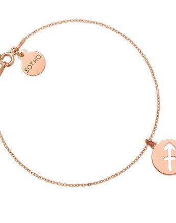 Bransoletka z zodiakiem Strzelca z różowego złota, SOTHO