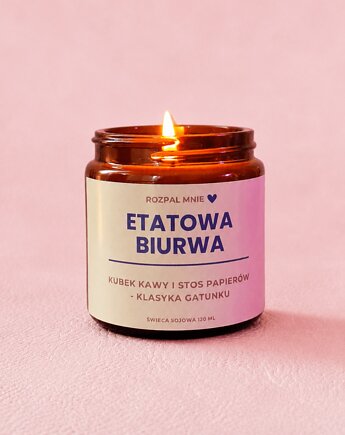 Świeca sojowa ETATOWA BIURWA, SOy