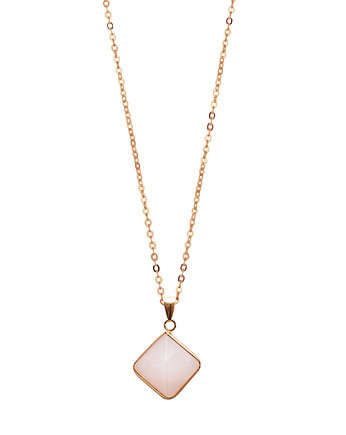 Naszyjnik - amulet antystresowy - Kwarc Różowy, mdesign