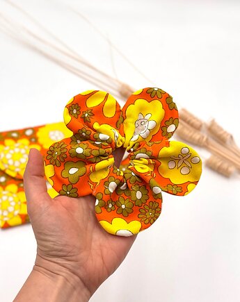 Flower Scrunchie Vintage, wu handmade