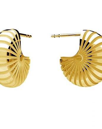 Kolczyki MUSZLE- srebro,złoto,różowe złoto, ISSI Jewelry