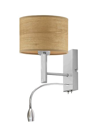 Chromowany kinkiet z 2 źródłami światła w stylu boho FLORYDA ECO, LYSNE