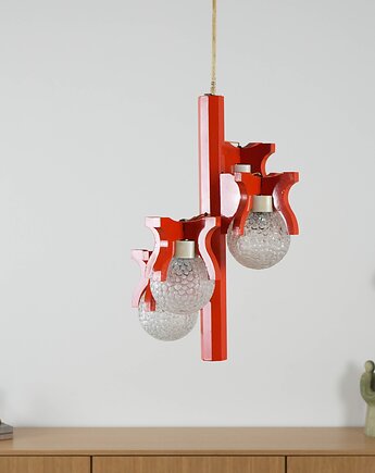 Lampa wisząca, Space Age, lata 70, produkcja: Włochy, Przetwory design