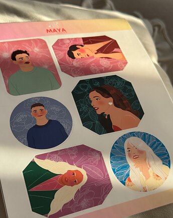 Naklejki muzyczne Dawid, Vito, Sanah, Maya Design