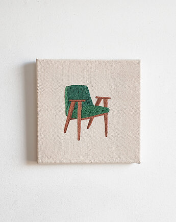 Obraz na płótnie - HAFT RĘCZNY - Ikona polskiego designu, Michalina Mruczek Handmade