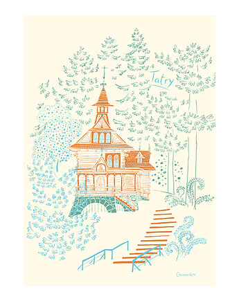 Plakat Tatry Jaszczurówka, Gliniana Kura