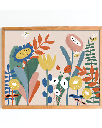 Plakat łąka kwietna 30x40 cm, MUKI design