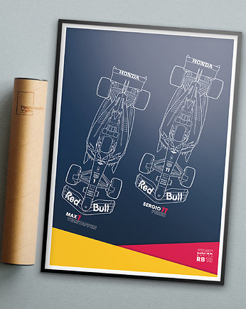 Plakat Motoryzacja - Red Bull RB18, Peszkowski Graphic