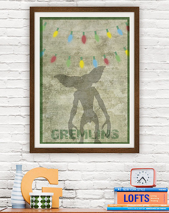 Gremliny rozrabiają - Gremlins - plakat 50x70 cm, minimalmill