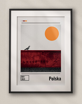Plakat Polska - Kolaż minimalistyczny, DAPIDOKA