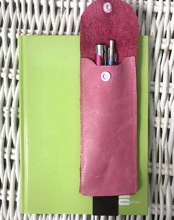 Etui/ piórnik/przybornik na notes, kalendarz-skóra, Helena Kamińska