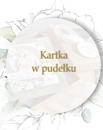 Kartka ślubna w pudełku eco rustyk, Ulette projekty