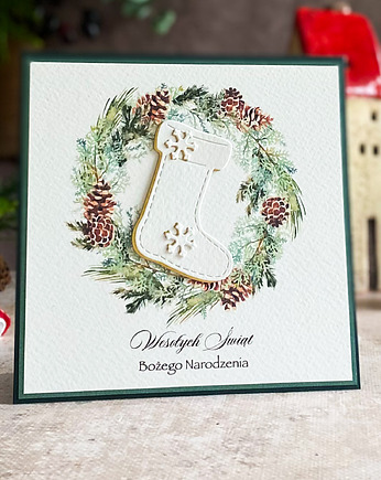 Personalizowana kartka na Boże Narodzenie, BN 10F, Anna Art and Crafts