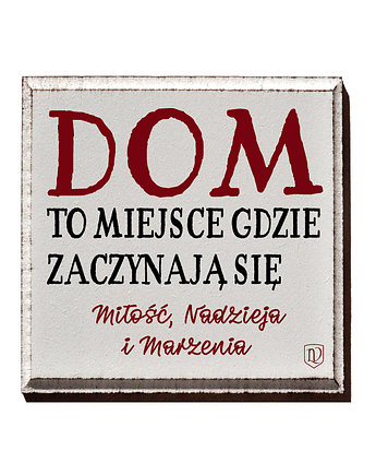 Tabliczka z napisem do domu, LV Home