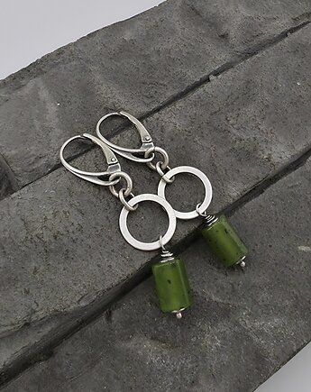 Kolczyki Nefryt, RayOfArt