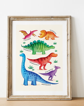 Plakat Dinozaury, OKAZJE - Prezenty pod Choinkę