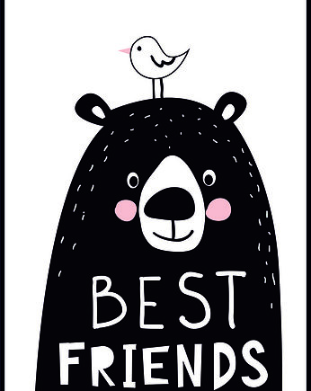 Plakat dziecięcy "BEST FRIENDS", Fotobloki and decor