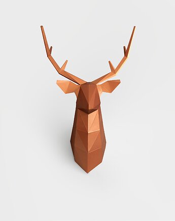 DIY jeleń - miedziany, FOLDiT