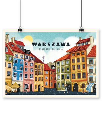 Plakat Warszawa Rynek Starego Miasta, LOVE POLAND DESIGN