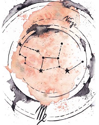 Plakat Znak Zodiaku PANNA Konstelacja Panny, My Moment