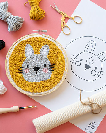 Zestaw do punch needle Królik, holi craft