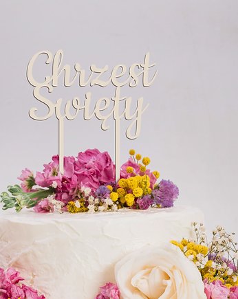 Topper Chrzest Święty Ozdoba Topper na tort, smxdsgn
