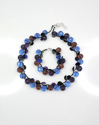 6958 Efektowny Komplet 'Oceaniczna Poświata', kama4you