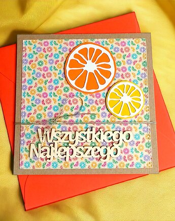 Wszystkiego najlepszego :: cytrusy: owocowa kartka, kaktusia