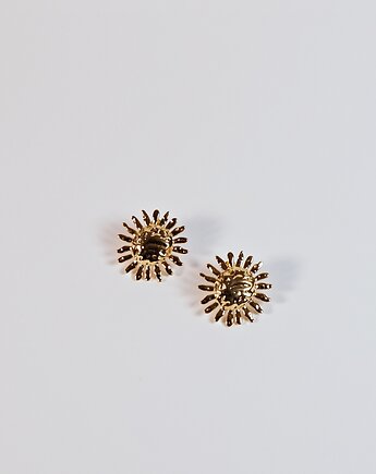 Kolczyki SUN pozłacane, NINIcoJewelry