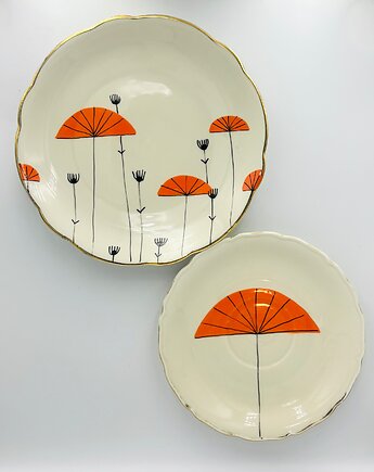Wachlarzyki Ikebana, arent plates