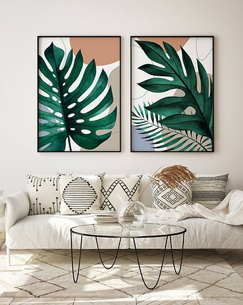 Zestaw boho liście - plakaty, HOG STUDIO