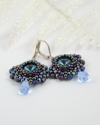Kolczyki Swarovski Pawie oczko, Izziland