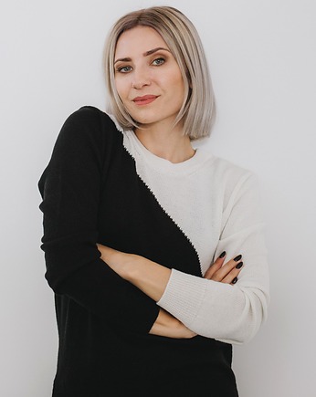Dwukolorowy cienki sweter, BIENKOVSKA
