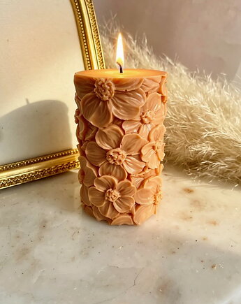 Świeca sojowa ekologiczna dekoracyjna walec "Terracotta" 105x65mm, Coccola JEWELLERY