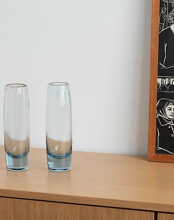 Wazon szklany, duński design, lata 50,  Holmegaard, Per Lütken, Przetwory design