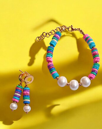 RAZEM TANIEJ! bransoletka i kolczyki SUMMER collection, kaktusia