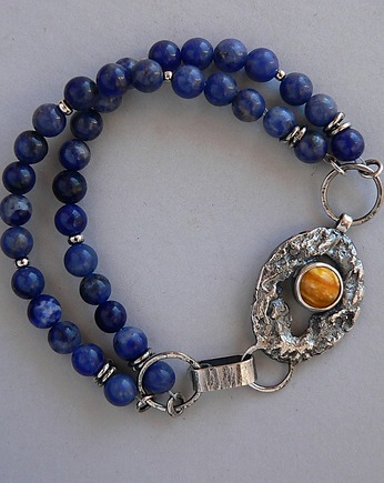 -bursztyn i sodalit -bransoletka-, Emilia Woźniak